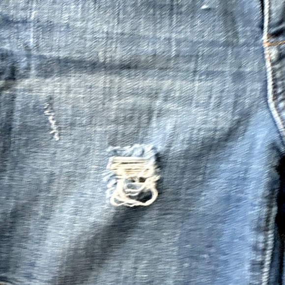 Anthropologie PILCRO Blue Denim Shorts SZ 26 (30") Slim Boyfriend - Picture 5 of 16